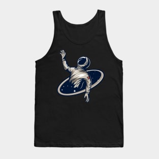 Astronaut in black hole Tank Top